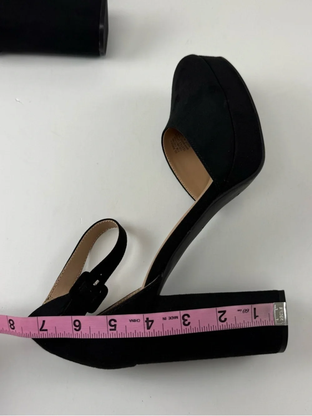 Sun + Stone Birdey Ankle Strap Block Heel Platform Pumps Womens 11M Black NEW